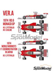 Decals and markings / Formula 1 / 1/20 scale / 70 years: New